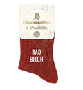 Chaussette pailletée Bad bitch