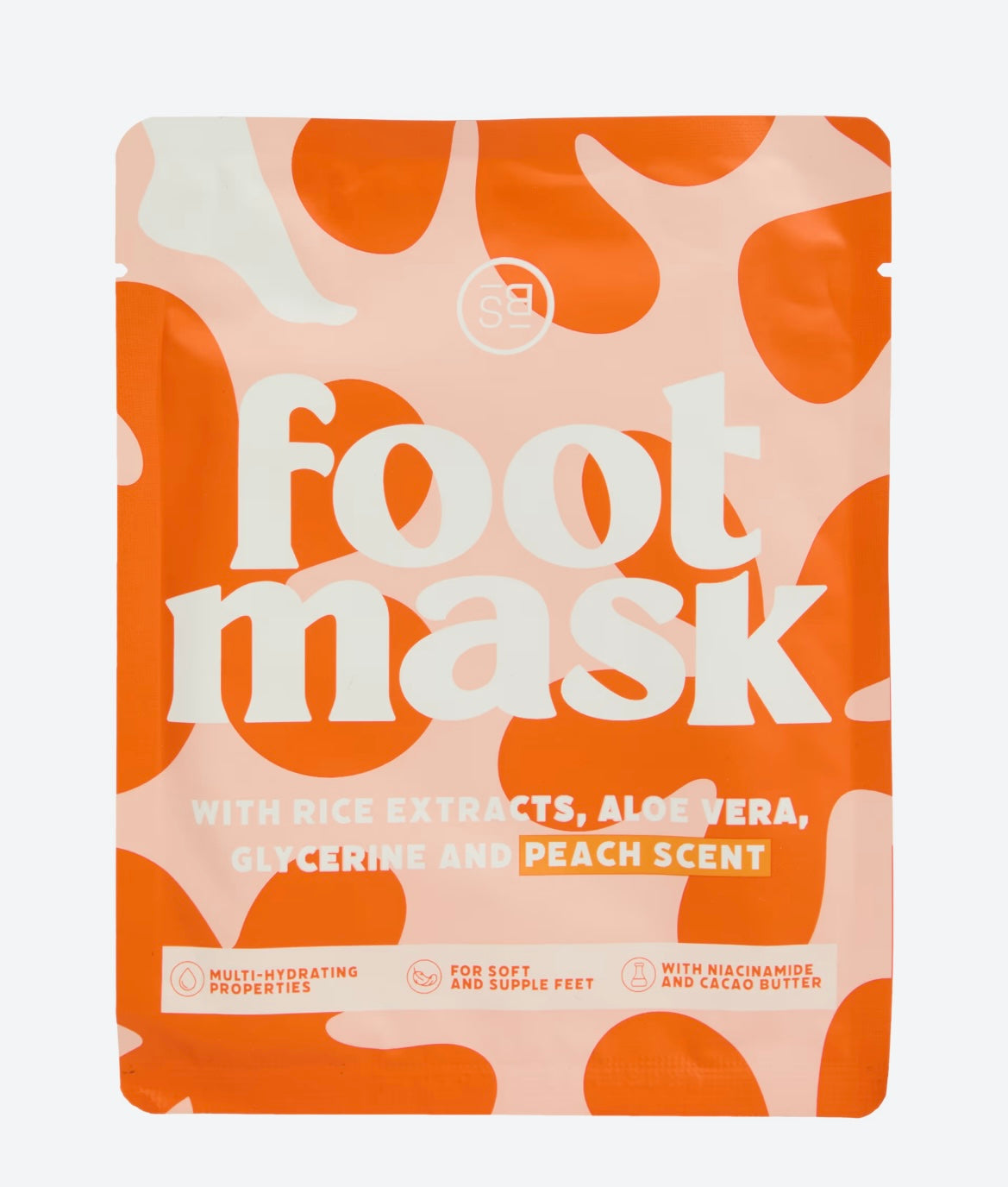 Masque pour les pieds pêche