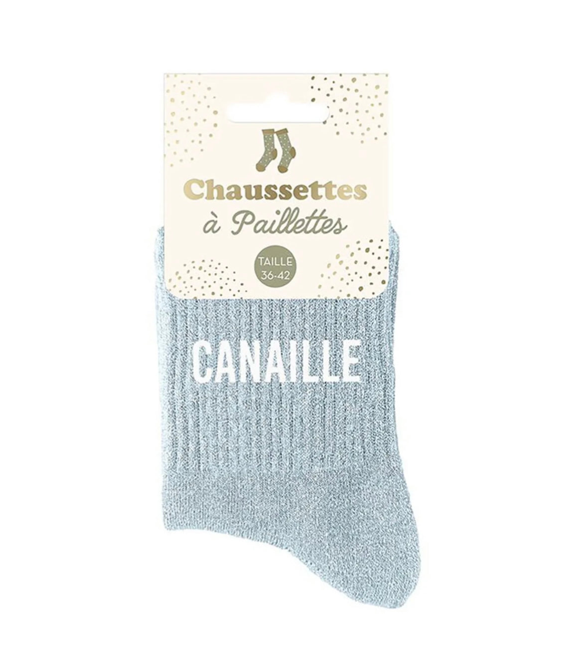 Chaussette pailletée Canaille